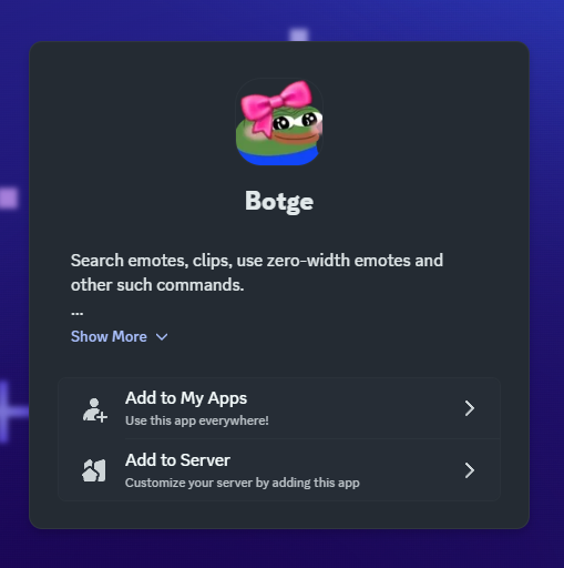 Discord bot invitation image